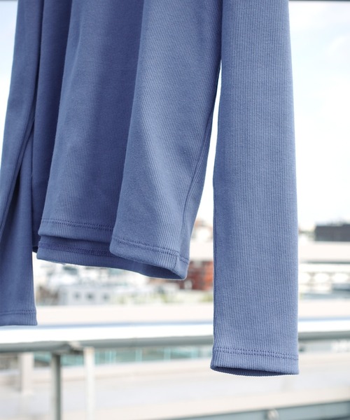 ARCH & LINE（アーチアンドライン）の「コットンリブ長袖クルーネックTシャツ COTTON RIB C/N TEE（Tシャツ/カットソー・キッズ・ホワイト/ブラック・XL/M/L/S）」の9枚目の写真