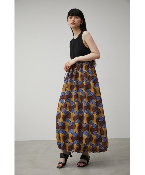 AZUL by moussy（アズールバイマウジー）の「DOCKING DRAWSTRING ONEPIECE/ドッキングドローストリングワンピース（ワンピース・レディース・ホワイト系その他/ブラック系その他・SMALL/MEDIUM）」の7枚目の写真