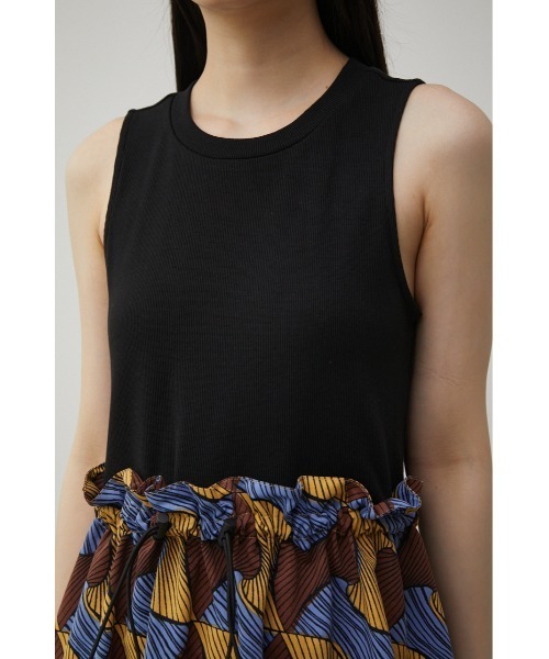 AZUL by moussy（アズールバイマウジー）の「DOCKING DRAWSTRING ONEPIECE/ドッキングドローストリングワンピース（ワンピース・レディース・ホワイト系その他/ブラック系その他・SMALL/MEDIUM）」の20枚目の写真