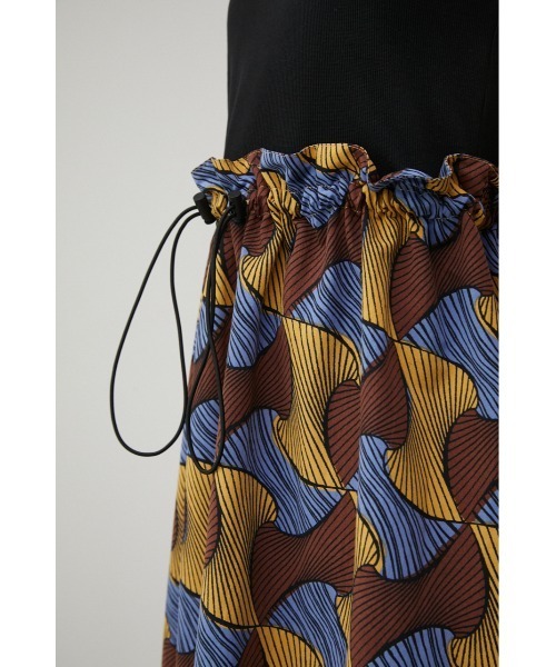 AZUL by moussy（アズールバイマウジー）の「DOCKING DRAWSTRING ONEPIECE/ドッキングドローストリングワンピース（ワンピース・レディース・ホワイト系その他/ブラック系その他・SMALL/MEDIUM）」の16枚目の写真