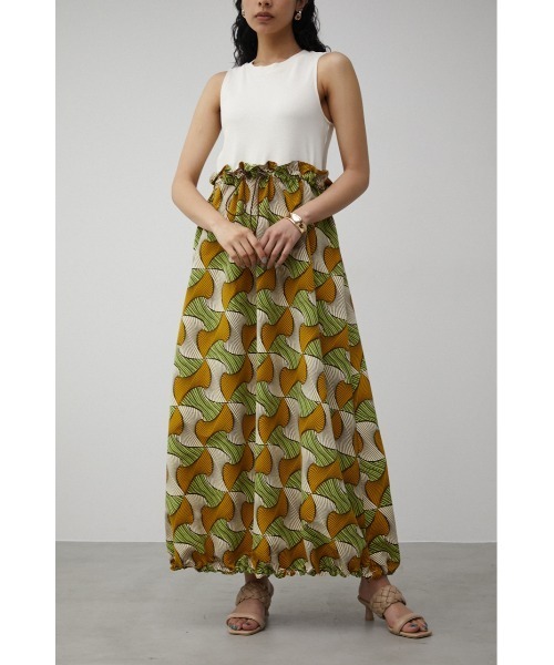 AZUL by moussy（アズールバイマウジー）の「DOCKING DRAWSTRING ONEPIECE/ドッキングドローストリングワンピース（ワンピース・レディース・ホワイト系その他/ブラック系その他・SMALL/MEDIUM）」の14枚目の写真