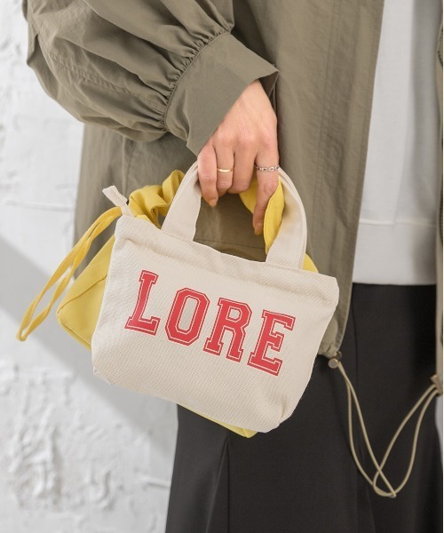 ad thie(アドティエ)の「アソートデザイン ファスナー付き ロゴキャンバスミニバッグ(ハンドバッグ・レディース・その他3/その他2/その他/その他4/その他1/その他5・FREE)」の2枚目の写真