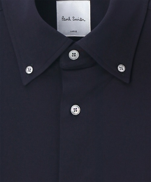 Paul Smith（ポールスミス）の「ジャージ ボタンダウン ドレスシャツ / 133213 803PR（シャツ/ブラウス・メンズ・ホワイト/ネイビー・MEDIUM/LARGE/X-LARGE/SMALL）」の5枚目の写真