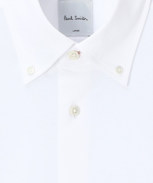 Paul Smith（ポールスミス）の「ジャージ ボタンダウン ドレスシャツ / 133213 803PR（シャツ/ブラウス・メンズ・ホワイト/ネイビー・MEDIUM/LARGE/X-LARGE/SMALL）」の7枚目の写真