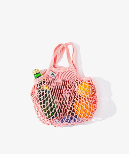 Filt（フィルト）の「FILT / ネット バッグ S（エコバッグ/サブバッグ・レディース・オフホワイト/ブラック/オリーブ/ベージュ/オレンジ/イエロー/ミント/ネイビー/パープル/ピンク・ONE SIZE）」の9枚目の写真