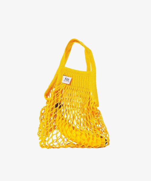 Filt（フィルト）の「FILT / ネット バッグ S（エコバッグ/サブバッグ・レディース・オフホワイト/ブラック/オリーブ/ベージュ/オレンジ/イエロー/ミント/ネイビー/パープル/ピンク・ONE SIZE）」の8枚目の写真