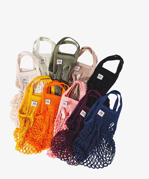 Filt（フィルト）の「FILT / ネット バッグ S（エコバッグ/サブバッグ・レディース・オフホワイト/ブラック/オリーブ/ベージュ/オレンジ/イエロー/ミント/ネイビー/パープル/ピンク・ONE SIZE）」の13枚目の写真