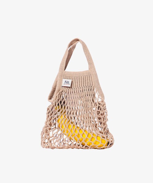 Filt（フィルト）の「FILT / ネット バッグ S（エコバッグ/サブバッグ・レディース・オフホワイト/ブラック/オリーブ/ベージュ/オレンジ/イエロー/ミント/ネイビー/パープル/ピンク・ONE SIZE）」の15枚目の写真