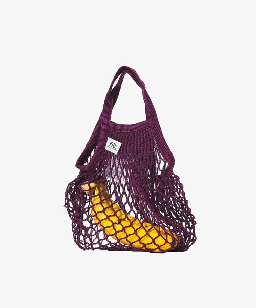 Filt（フィルト）の「FILT / ネット バッグ S（エコバッグ/サブバッグ・レディース・オフホワイト/ブラック/オリーブ/ベージュ/オレンジ/イエロー/ミント/ネイビー/パープル/ピンク・ONE SIZE）」の17枚目の写真