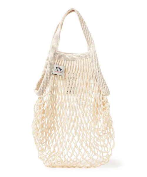Filt（フィルト）の「FILT / ネット バッグ S（エコバッグ/サブバッグ・レディース・オフホワイト/ブラック/オリーブ/ベージュ/オレンジ/イエロー/ミント/ネイビー/パープル/ピンク・ONE SIZE）」の18枚目の写真