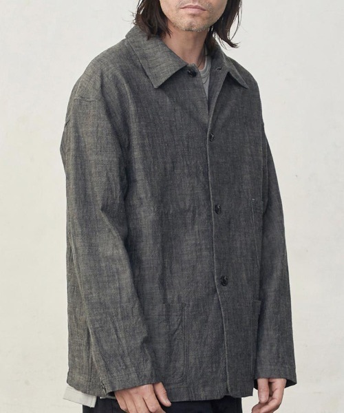 EGO TRIPPING（エゴトリッピング）の「mj9318-WORKERS COVERALL カバーオール（カバーオール・メンズ・杢グレー/グレー系その他・46(M)/48(L)）」の3枚目の写真