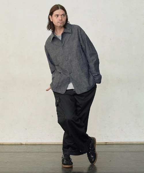 EGO TRIPPING（エゴトリッピング）の「mj9318-WORKERS COVERALL カバーオール（カバーオール・メンズ・杢グレー/グレー系その他・46(M)/48(L)）」の4枚目の写真