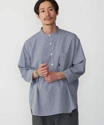 【ZOZO限定】SHIPS.me: ギンガムバンドプルオーバー7分袖シャツ