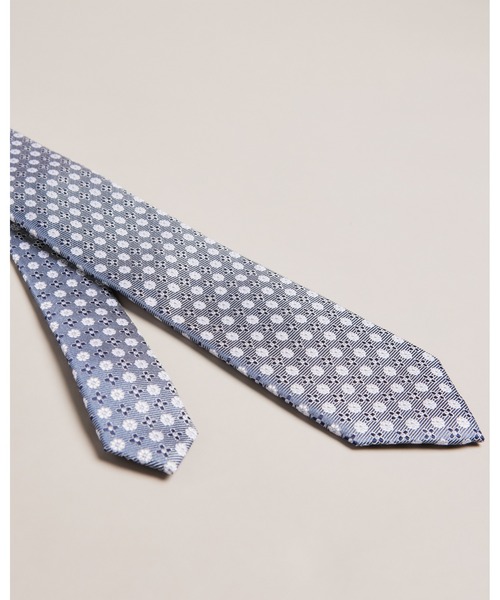 Ted Baker(テッドベーカー)の「CALIBAN シルクネクタイ(フラワーパターン)(ネクタイ・メンズ・シルバー・O/S)」の3枚目の写真