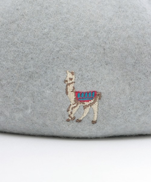 チチカカ（チチカカ）の「ワンポイントリャマベレー帽（ハンチング/ベレー帽・レディース・グリーン/ブラウン/ブラック/ライトグレー・FREE）」の16枚目の写真