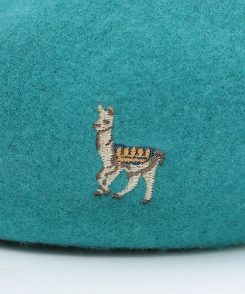 チチカカ（チチカカ）の「ワンポイントリャマベレー帽（ハンチング/ベレー帽・レディース・グリーン/ブラウン/ブラック/ライトグレー・FREE）」の17枚目の写真