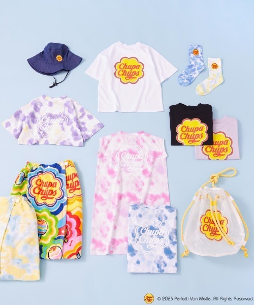 devirock（デビロック）の「Chupa Chups タイダイ＆デニムバケットハット（ハット・キッズ・ブルー系その他/その他・56/54/58）」の11枚目の写真