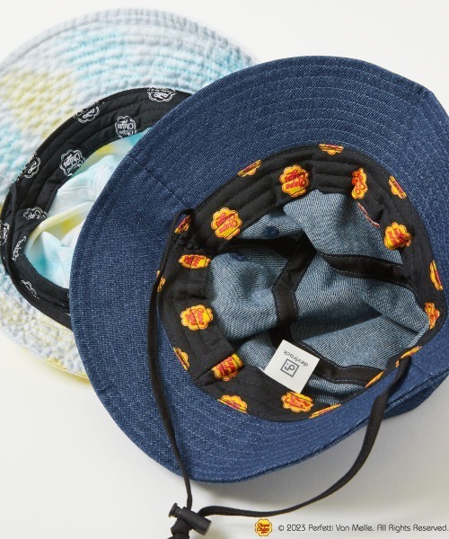 devirock（デビロック）の「Chupa Chups タイダイ＆デニムバケットハット（ハット・キッズ・ブルー系その他/その他・56/54/58）」の9枚目の写真