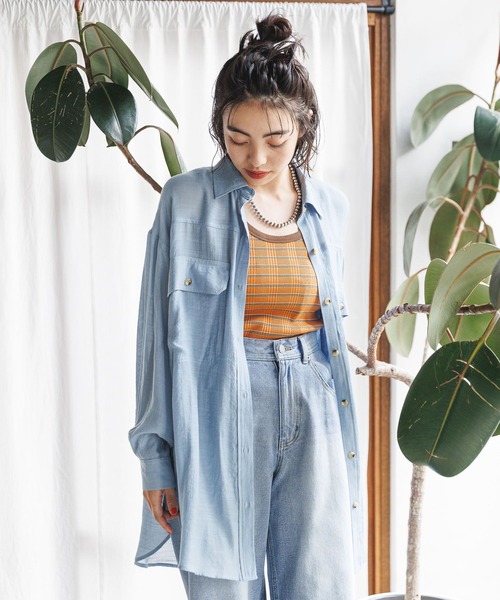 BAYFLOW（ベイフロー）の「マルチボーダータンク（タンクトップ・レディース・オレンジ/ブラック/オフホワイト・SMALL/MEDIUM）」の6枚目の写真