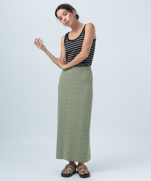 BAYFLOW（ベイフロー）の「マルチボーダータンク（タンクトップ・レディース・オレンジ/ブラック/オフホワイト・SMALL/MEDIUM）」の15枚目の写真