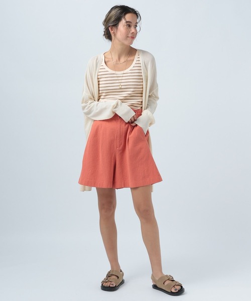 BAYFLOW（ベイフロー）の「マルチボーダータンク（タンクトップ・レディース・オレンジ/ブラック/オフホワイト・SMALL/MEDIUM）」の10枚目の写真