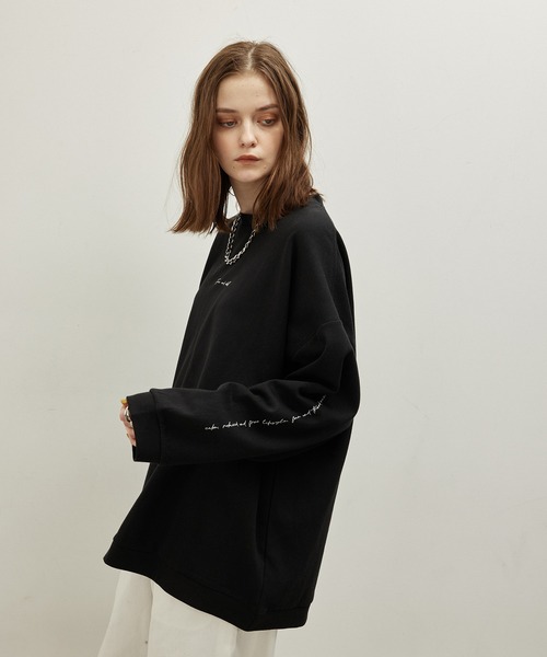 JUNRED(ジュンレッド)の「2ポイントロングスリーブワイドプルオーバー(Tシャツ/カットソー・メンズ・ホワイト/ライトグレー/ブラック/グレー系その他・S/M/L)」の1枚目の写真