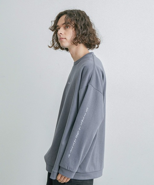 JUNRED(ジュンレッド)の「2ポイントロングスリーブワイドプルオーバー(Tシャツ/カットソー・メンズ・ホワイト/ライトグレー/ブラック/グレー系その他・S/M/L)」の10枚目の写真