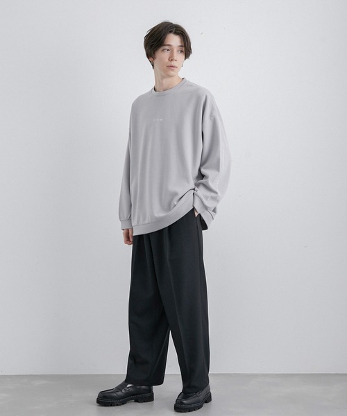 JUNRED(ジュンレッド)の「2ポイントロングスリーブワイドプルオーバー(Tシャツ/カットソー・メンズ・ホワイト/ライトグレー/ブラック/グレー系その他・S/M/L)」の15枚目の写真