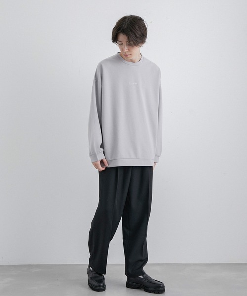 JUNRED(ジュンレッド)の「2ポイントロングスリーブワイドプルオーバー(Tシャツ/カットソー・メンズ・ホワイト/ライトグレー/ブラック/グレー系その他・S/M/L)」の16枚目の写真