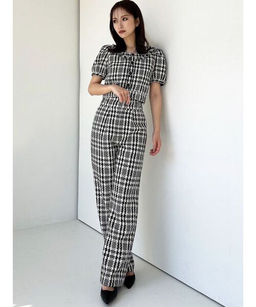 RESEXXY（リゼクシー）の「ツイードブラウス【セットアップ着用可能】（シャツ/ブラウス・レディース・レッド/ブラック/グリーン・FREE）」の8枚目の写真