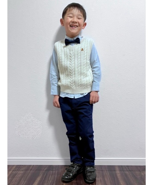 GAP（ギャップ）の「Toddler リラックス ケーブルニット セーターベスト (幼児)（ベスト・キッズ・アイボリー/ライトグレー/ネイビー・2 YRS/12-18M/5 YRS/4 YRS/3 YRS/18-24M/70cm）」の5枚目の写真