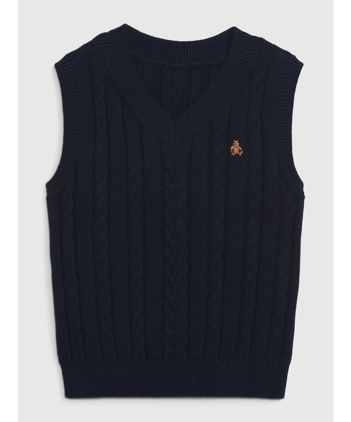 GAP（ギャップ）の「Toddler リラックス ケーブルニット セーターベスト (幼児)（ベスト・キッズ・アイボリー/ライトグレー/ネイビー・2 YRS/12-18M/5 YRS/4 YRS/3 YRS/18-24M/70cm）」の12枚目の写真