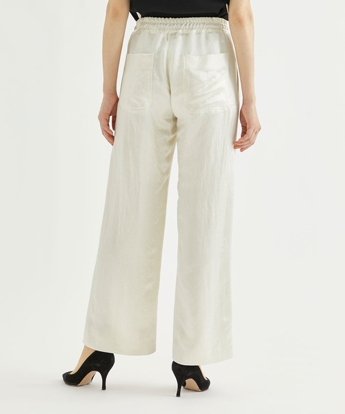 CINOH/チノ】SATIN RELAX PANTS/サテンリラックスパンツ