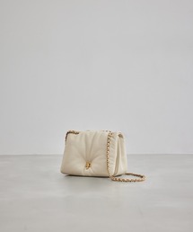 ROPE' | リアルレザーパフィーフラップチェーンミニショルダーバッグ(ハンドバッグ)