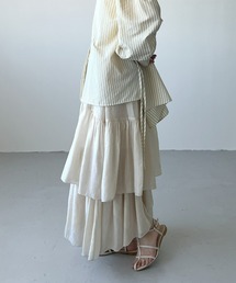 シアーランダムティアードスカート