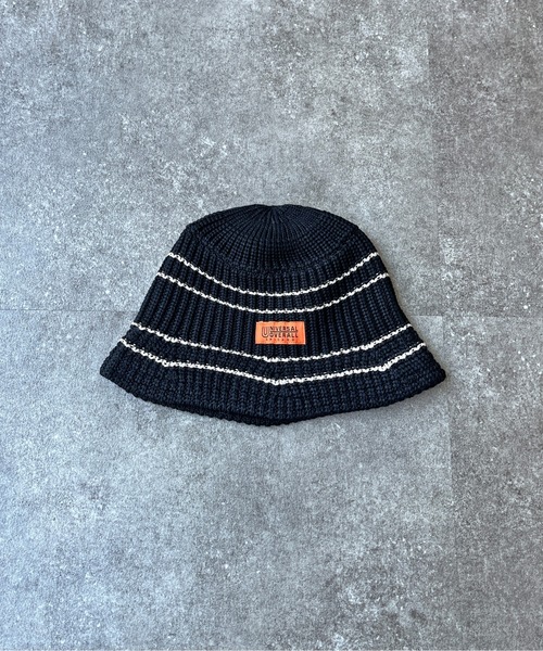 UNIVERSAL OVERALL（ユニバーサルオーバーオール）の「つば先配色ニットバケハ（ハット・メンズ・アイボリー/ブラック/ホワイト/ブラック系その他・FREE）」の20枚目の写真