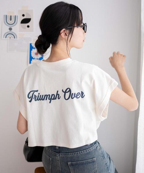 WEGO(ウィゴー)の「WEGO/ノースリーブロールアップショートT(Tシャツ/カットソー・レディース・杢グレー/スミクロ/その他1/ホワイト・FREE)」の2枚目の写真