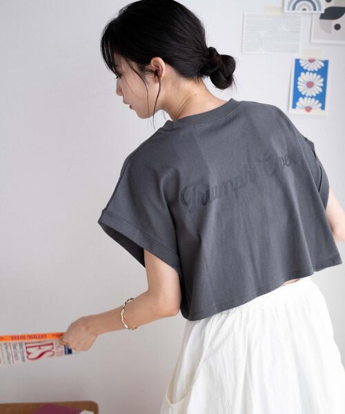 WEGO(ウィゴー)の「WEGO/ノースリーブロールアップショートT(Tシャツ/カットソー・レディース・杢グレー/スミクロ/その他1/ホワイト・FREE)」の3枚目の写真