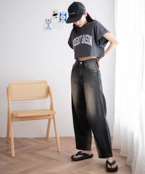 WEGO(ウィゴー)の「WEGO/ノースリーブロールアップショートT(Tシャツ/カットソー・レディース・杢グレー/スミクロ/その他1/ホワイト・FREE)」の8枚目の写真