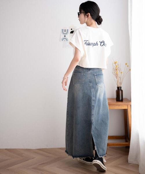WEGO(ウィゴー)の「WEGO/ノースリーブロールアップショートT(Tシャツ/カットソー・レディース・杢グレー/スミクロ/その他1/ホワイト・FREE)」の15枚目の写真