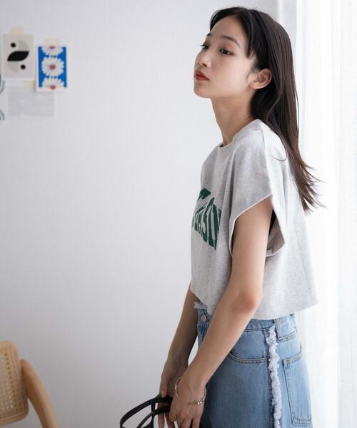 WEGO(ウィゴー)の「WEGO/ノースリーブロールアップショートT(Tシャツ/カットソー・レディース・杢グレー/スミクロ/その他1/ホワイト・FREE)」の20枚目の写真