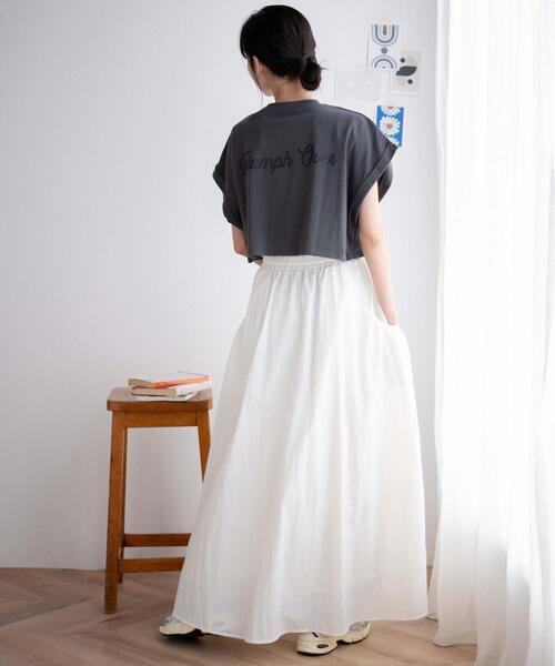 WEGO(ウィゴー)の「WEGO/ノースリーブロールアップショートT(Tシャツ/カットソー・レディース・杢グレー/スミクロ/その他1/ホワイト・FREE)」の18枚目の写真