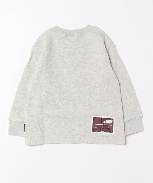 Moujonjon（ムージョンジョン）の「JR貨物電車プリント裏毛トレーナー（スウェット・キッズ・グレー/ネイビー・100/110/130/120）」の3枚目の写真