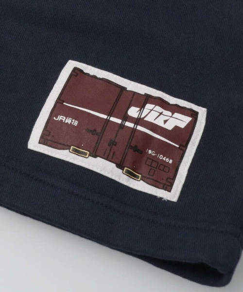 Moujonjon（ムージョンジョン）の「JR貨物電車プリント裏毛トレーナー（スウェット・キッズ・グレー/ネイビー・100/110/130/120）」の5枚目の写真