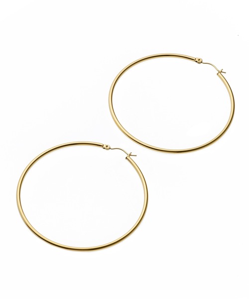 CENE(セネ)の「【CENE】セネ/ループピアス60mm(ピアス(両耳用)・レディース・ゴールド/シルバー・FREE)」の5枚目の写真