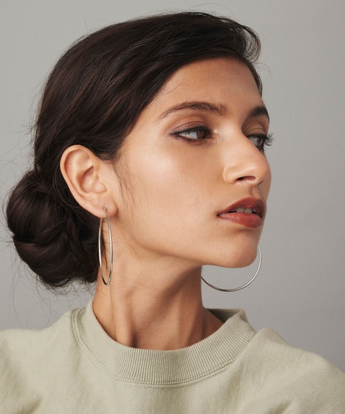 CENE(セネ)の「【CENE】セネ/ループピアス60mm(ピアス(両耳用)・レディース・ゴールド/シルバー・FREE)」の10枚目の写真