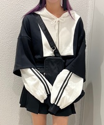 WEGO/【一部店限定】レイヤードクロップドパーカー