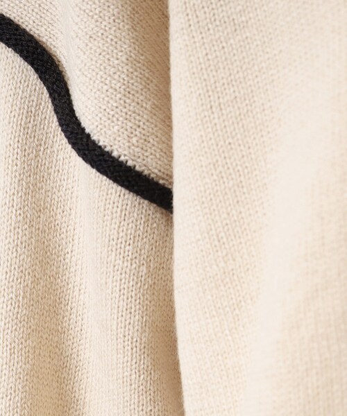 DRESKIP（ドレスキップ）の「◆【洗える/体型カバー】大人カジュアル 配色 モックネックニット（ニット/セーター・レディース・ブラック/オレンジ/サンドベージュ/ブルー・03/02/04）」の15枚目の写真