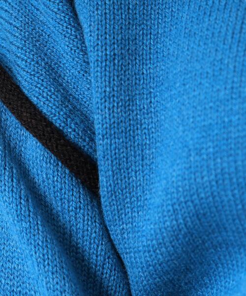 DRESKIP（ドレスキップ）の「◆【洗える/体型カバー】大人カジュアル 配色 モックネックニット（ニット/セーター・レディース・ブラック/オレンジ/サンドベージュ/ブルー・03/02/04）」の17枚目の写真