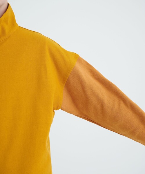 IHATOV（イーハトーブ）の「【IHATOV/イーハトーブ】HIGH NECK TEE L/S（スウェット・メンズ・イエロー/ブラック・M/L）」の9枚目の写真
